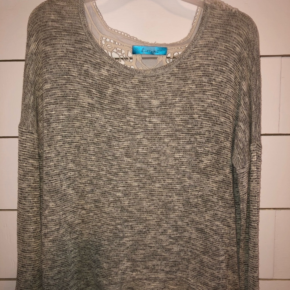 lace back fashion top
